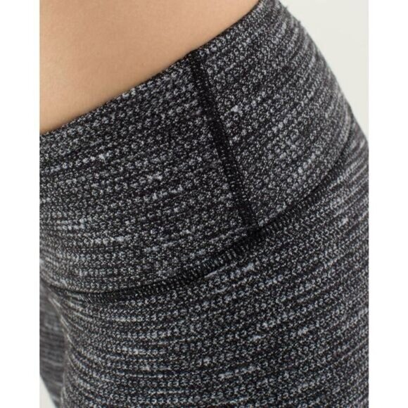 Lululemon Wunder Under Pant In Coco Pique Black White Size 4 - Picture 3 of 11